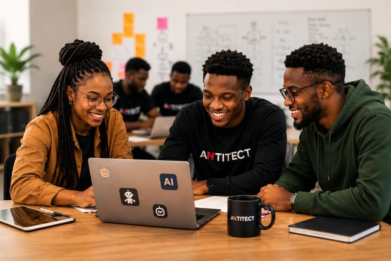 Antitect AI Builder Workshop participants collaborating